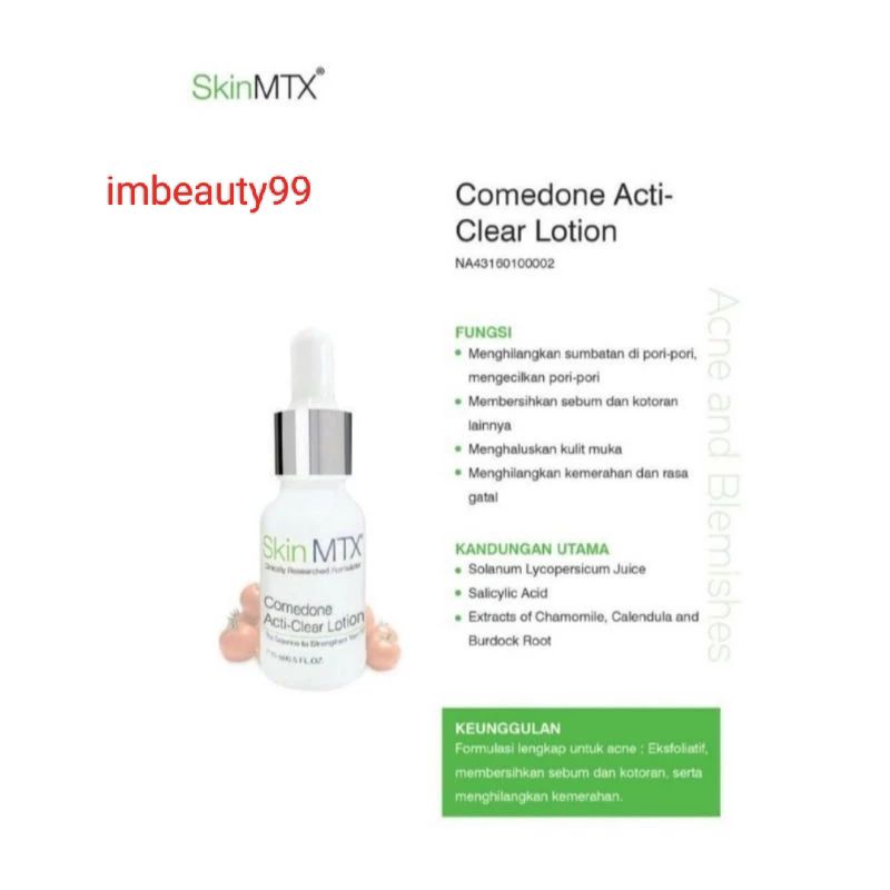 Skin MTX Comedone Acti Clear Lotion - anti acne / anti komedo - SkinMTX - skin matrix