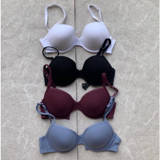 Marks & Spencer Lightly Padded Cotton Tshirt Bra Import Bh Katun Rumah
