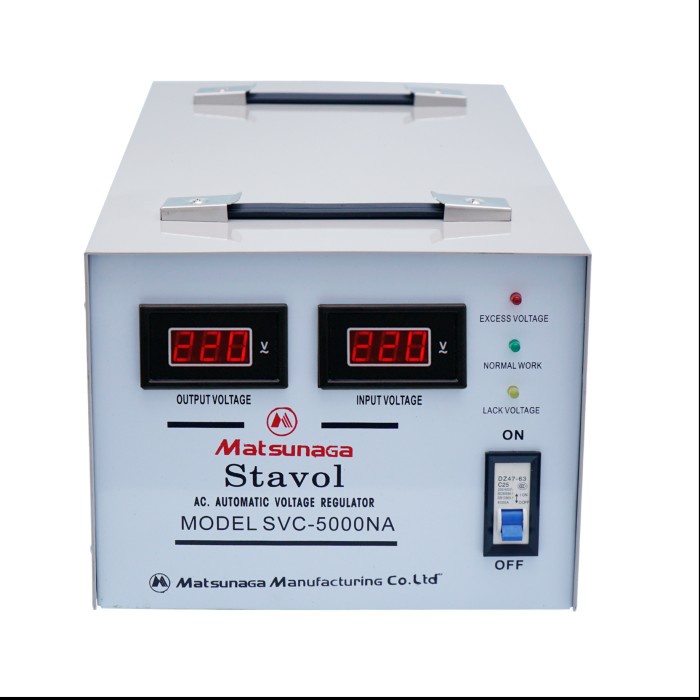 Stavolt SVC 5000W Matsunaga / Stabilizer SVC 5000VA MTS / 5000 Watt