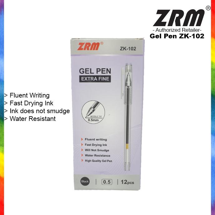 

SALE Gel Pen / Pulpen ZRM ZK-102 (Mata Jarum 0.5mm) 12pcs PROMO TERMURAH