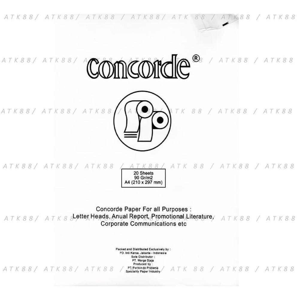 

Big Sale Kertas Concorde Tebal 220gr 1 Pack (100 Lembar) .,