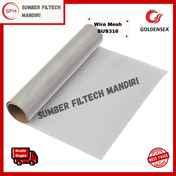 Wire Mesh Saringan Ss316 #350 Stainless Steel Wiremesh 316 (Ayakan)