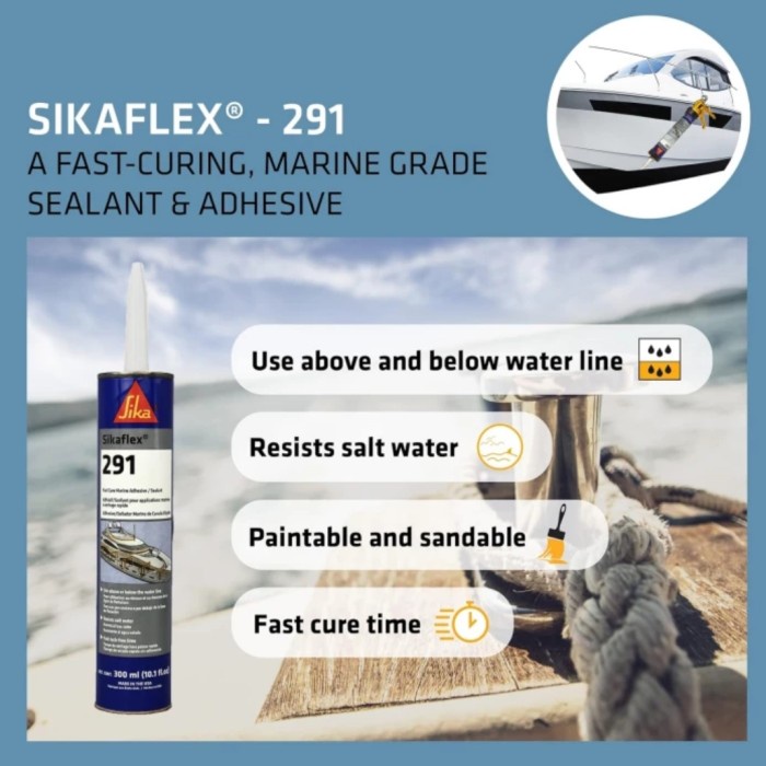 ✅New Ori Sealent And Adhesive Sikaflex 291 Black 310Ml Limited