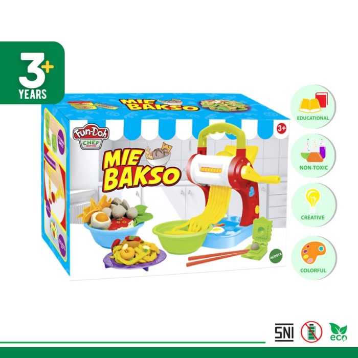 FUNDOH MIE BAKSO /PLAY DOH MURAH/PLAYDOH MURAH/ FUN DOH ICE
