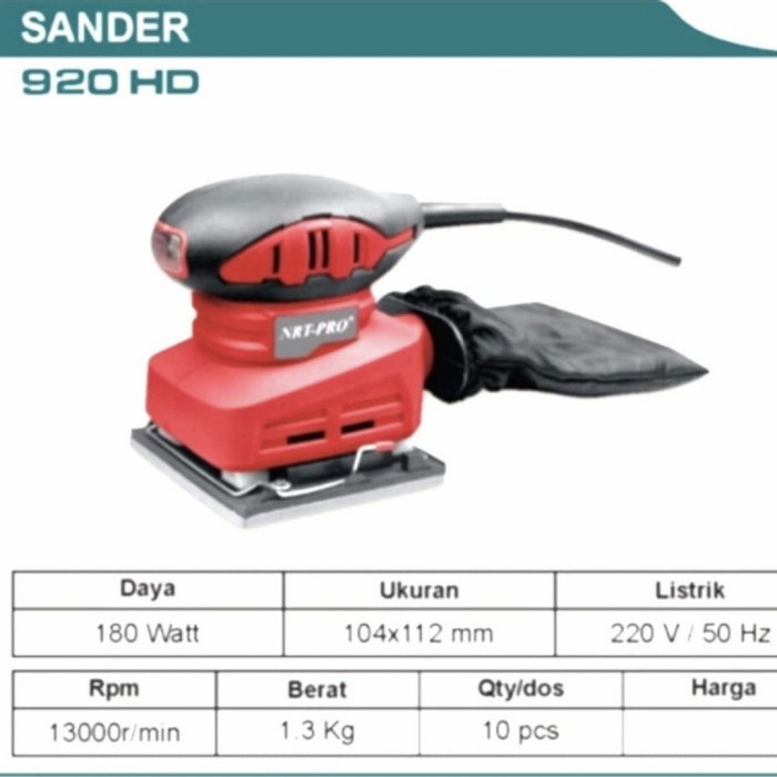 ✅New Ori Mesin Amplas Sander Nrt Pro 920Hd Diskon