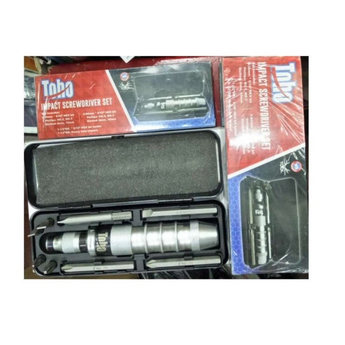 ✅New Ori Obeng Ketok Set Toho Impact Screwdriver Set Limited