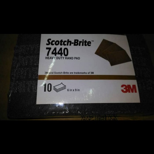 ✅New Ori 3M Scotch Brite Amplas Stelilse 7440 Brown Berkualitas