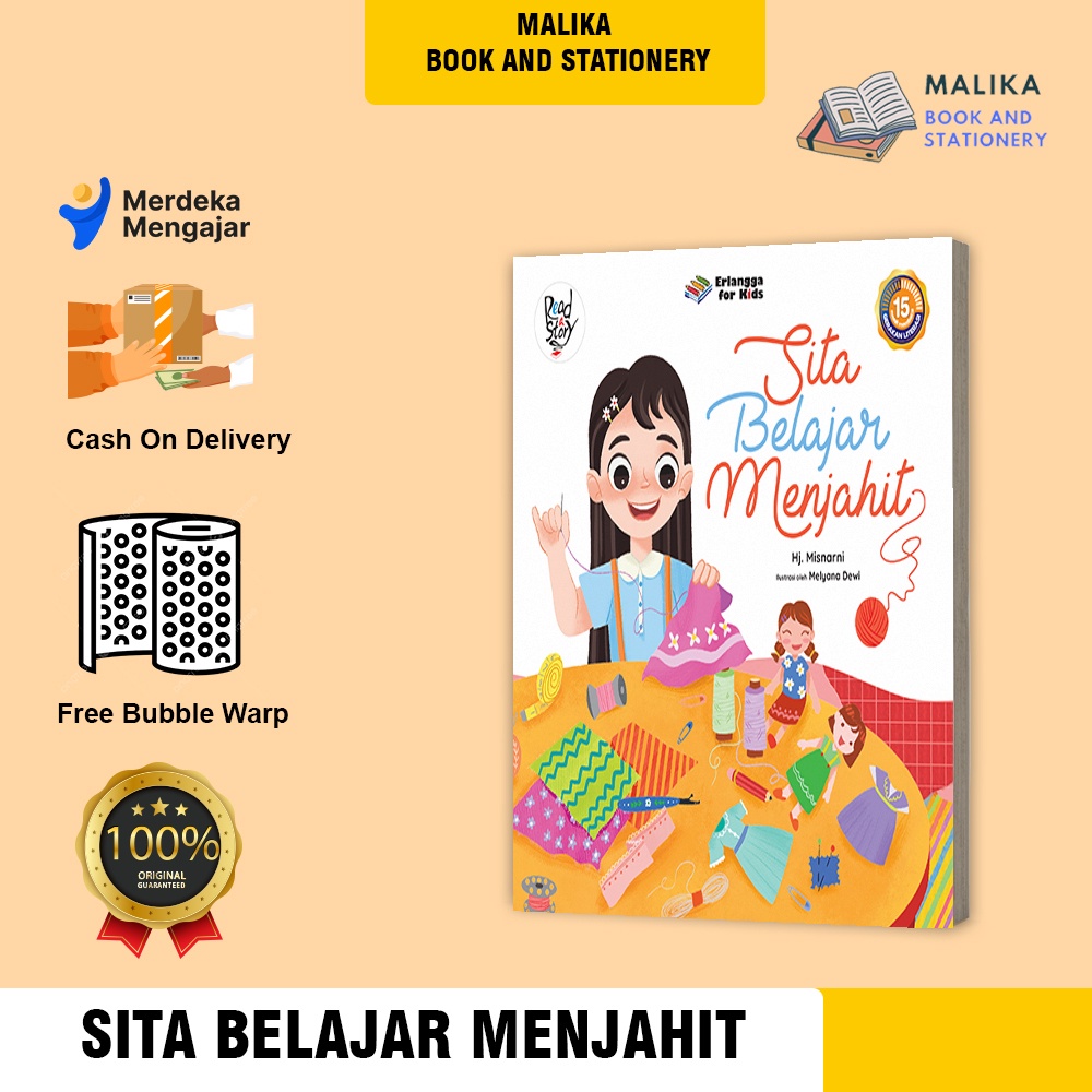 Buku Dongeng Cerita Anak Sita Belajar Menjahit Anak Tk Paud