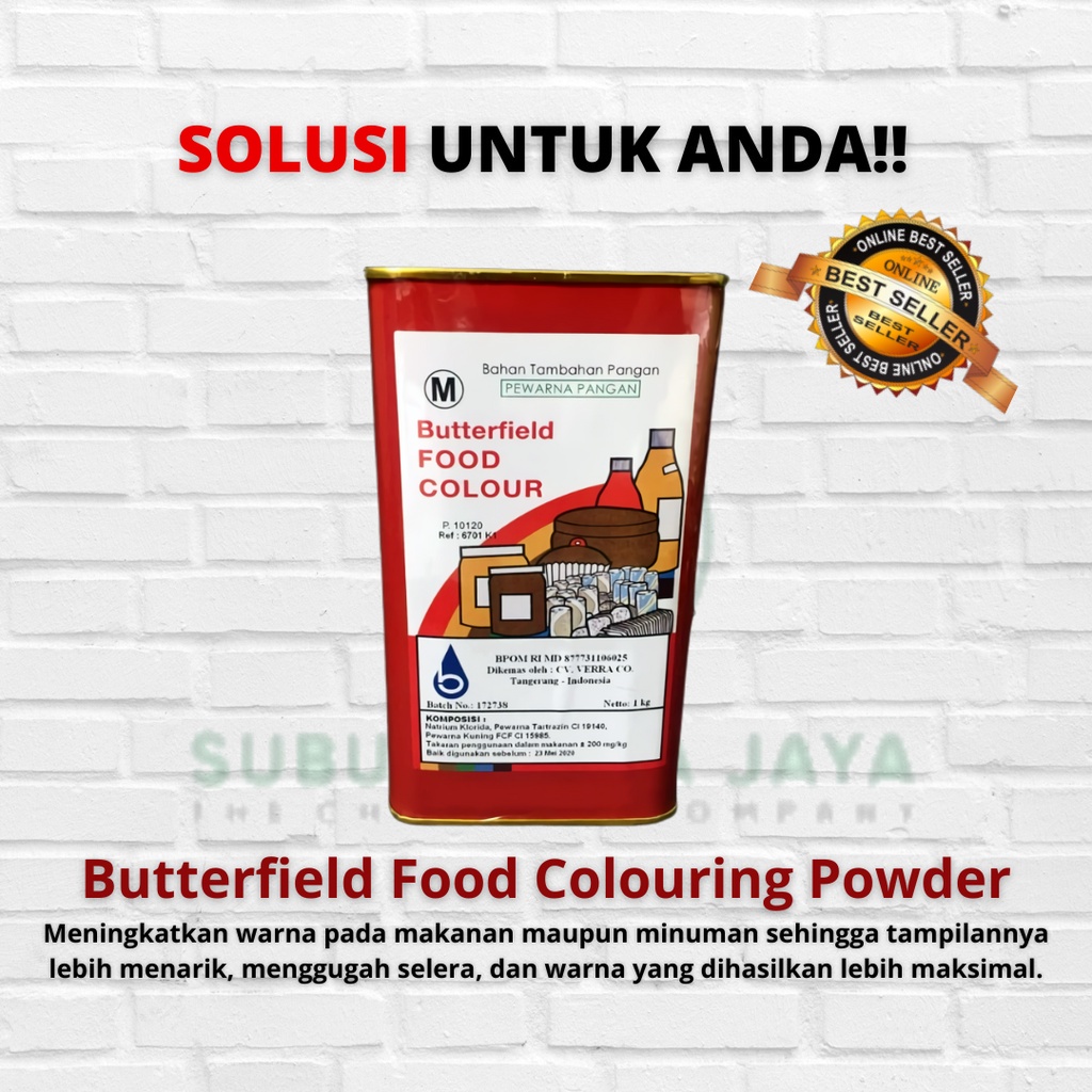 

Pewarna Ponceau 4R Butterfield/ Food Colng 1 Kg