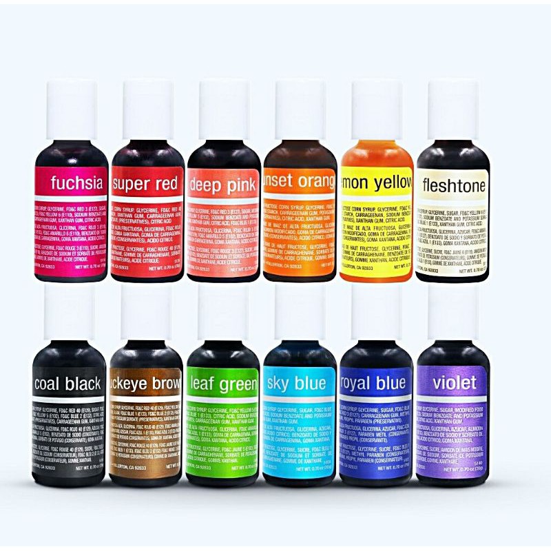 

Pewarna Makanan Chefmaster Liqua Gel 20 G Food Color Chef Master Pewarna Kue Cake Puding Cookies