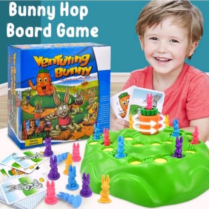 Promo Bunny Hop Funny Family Board Game For Kids Educational