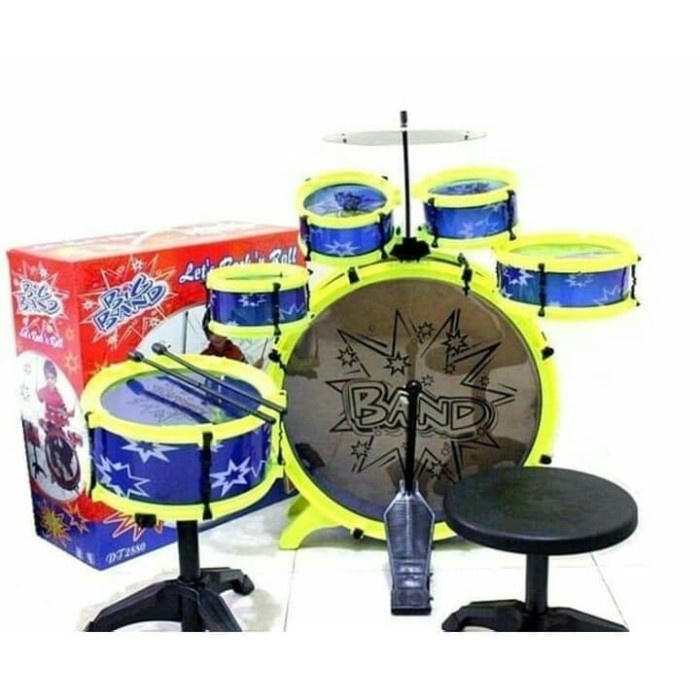 Promo Big Band Drum Set / Mainan Drum Musik Anak Band Lengkap
