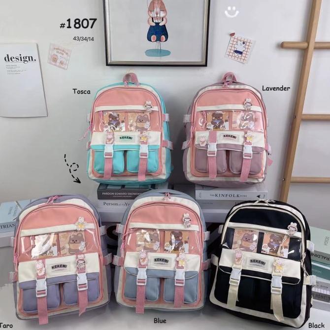 Tas Sekolah ABG Ransel Anak Perempuan Tas Sekolah Remaja Cewek Unicorn