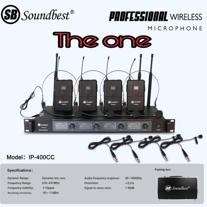 MIC WIRELESS SHURE X ICO 4 CHANNEL (4 CLIP on + 4 headset)good quality
