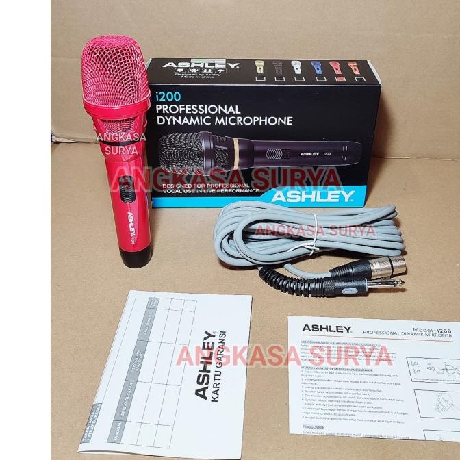 Mic Kabel ASHLEY I200 / I 200 ORIGINAL Microphone Ashley i200
