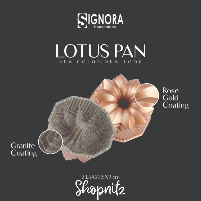 

✅Termurah Loyang Signora Lotus Pan Gold Rose Terbatas