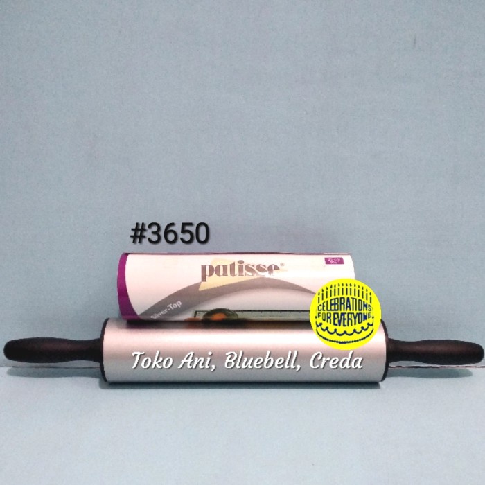 

✅Termurah Patisse Silver Top Rolling Pin Non Stick 25Cm 44.5Cm With Handle . Terbaru