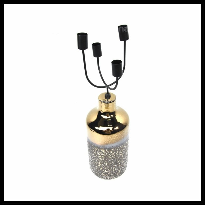 ✅Ready Arthome Tempat Lilin Dekorasi Marble 44 Cm - Merah Terbatas