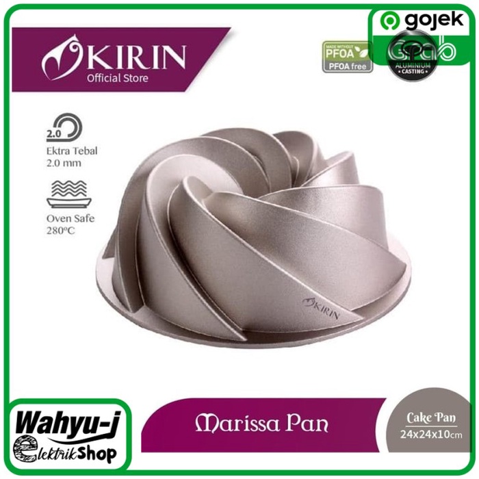 

✅Termurah Kirin Marissa Pan Cetakan Kue Ulumunium Casting Terbatas