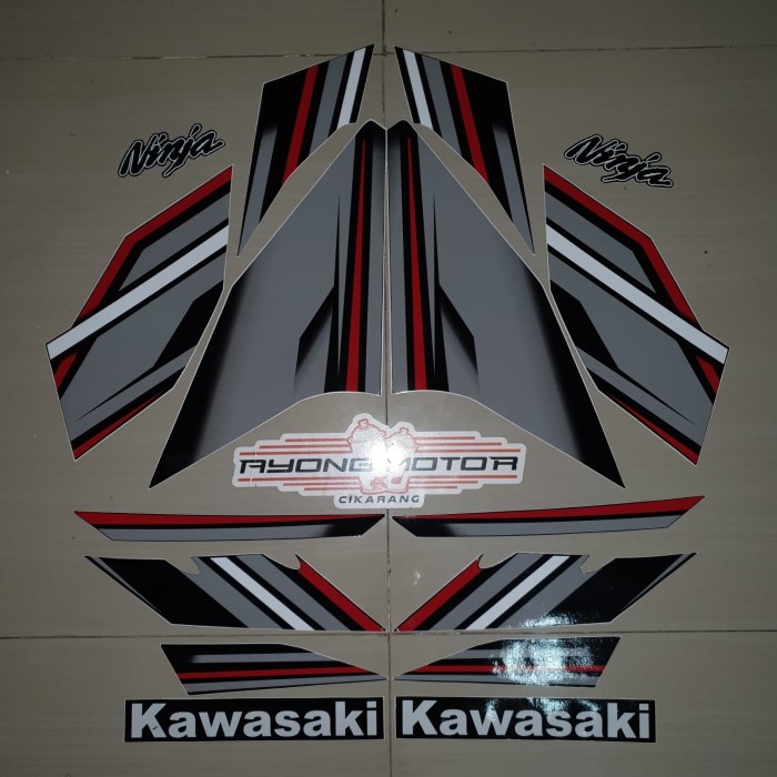 ✨New Ori Striping Ninja 250 Fi 2017 Hitam Merah Bisa Sameday