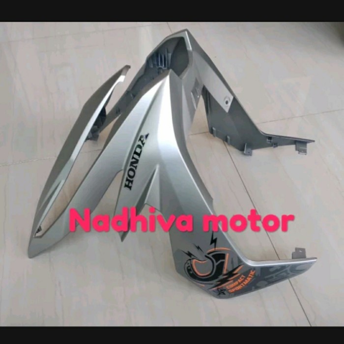 ✨New Ori Cover Body Tameng Depan Beat Street 2017 2018 2019 Silver Doff Terbaru