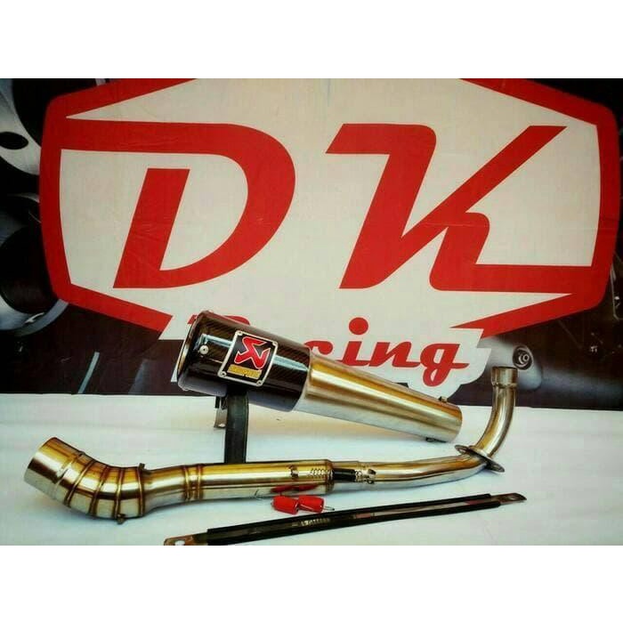 ✨New Ori Exhaust Knalpot Racing Yamaha Vega R Akrapovic Gelas Carbon Berkualitas