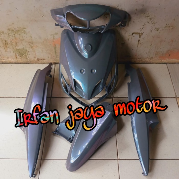 ✨New Ori Full Body Cover Body Full Halus Yamaha Mio Smile Gray Bunglon Limited