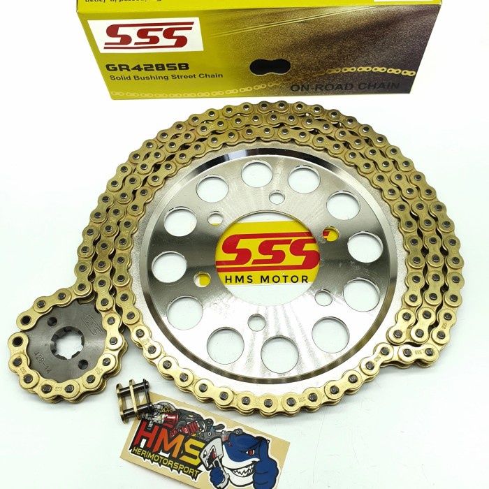 ✨Ori Gir Set Sss 428 Cbr New Cb150 R New Led Rantai Gold Sss Sb 428 Bisa Gojek