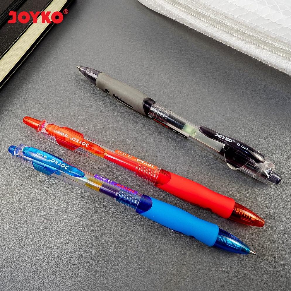

TERMURAH JOYKO GEL PEN QGEL PENA PULPEN JOYKO CETEK HITAM BIRU MERAH Q-GEL GP-265 1 LUSIN [12PCS] PROMO