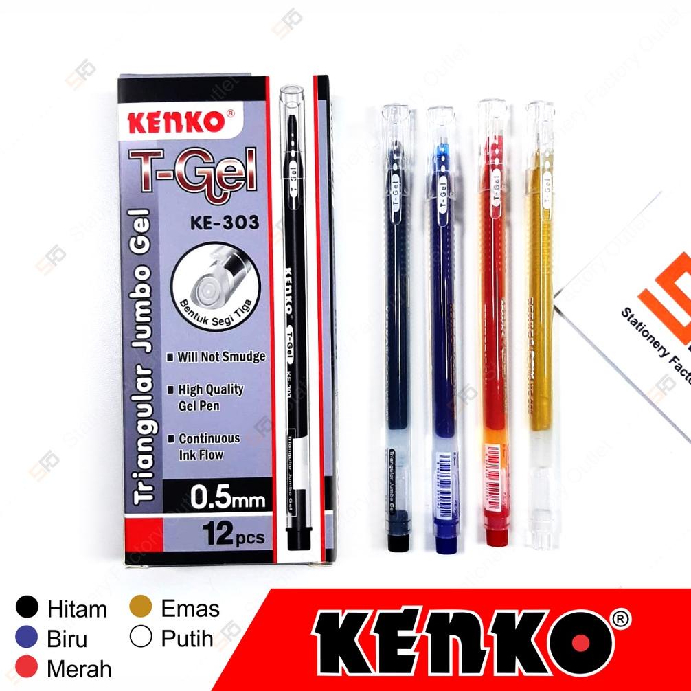 

BISA COD 12 Pcs Pen Kenko T-Gel KE-303 0.5mm TERMURAH