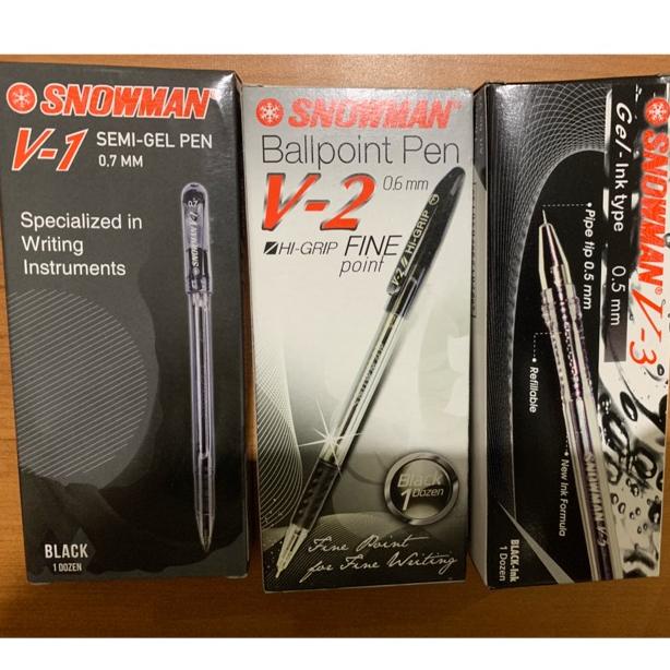 

PROMO SPECIAL (12pcs) Bolpen Snowman V1 V2 V3 V5 V6 V7 TERMURAH
