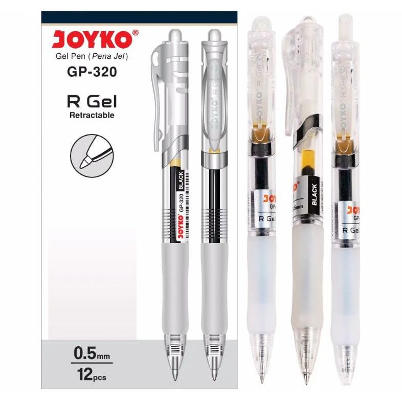 

MURAH Pulpen Joyko R Gel GP-320 0.5mm (1 Lusin) COD