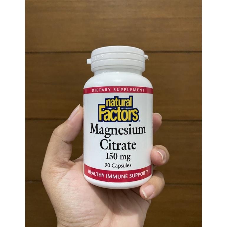 NATURAL FACTORS MAGNESIUM CITRATE 150 MG 90 CAPSULES