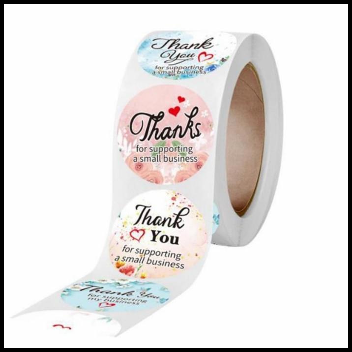 

TERBARU 500PCS STICKER TERIMA KASIH/THANKS YOU/LABEL KARTU UCAPAN PACKING N