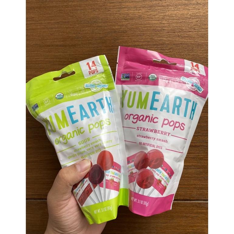 

YUMEARTH ORGANIC POPS SOUR STRAWBERRY VITAMIN C FAVORITES POPS 14 POPS 85 GRAM