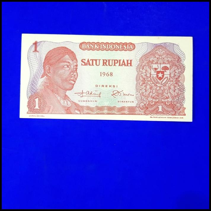DISKON UANG KUNO INDONESIA. JENDRAL SUDIRMAN. 1 RUPIAH TAHUN 1968 