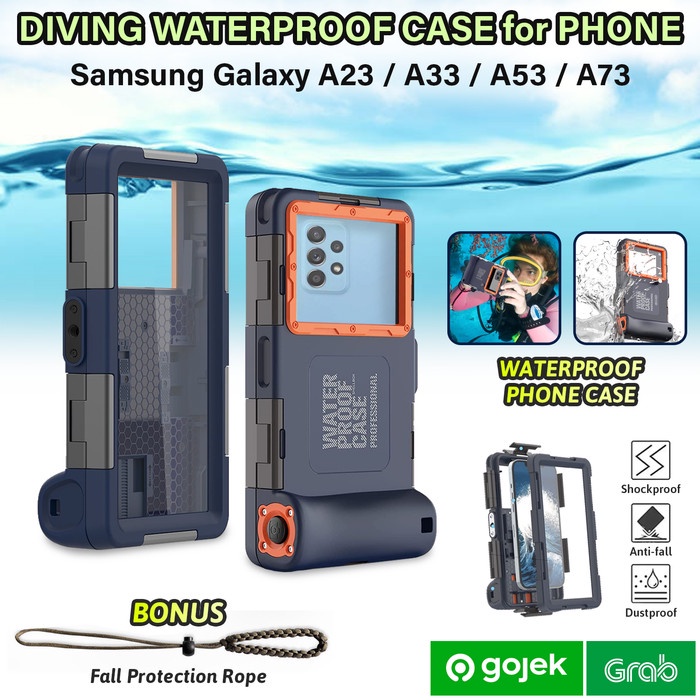 Promo Samsung A23 A33 A53 A73 Waterproof Case Hp Diving Protector Anti Air