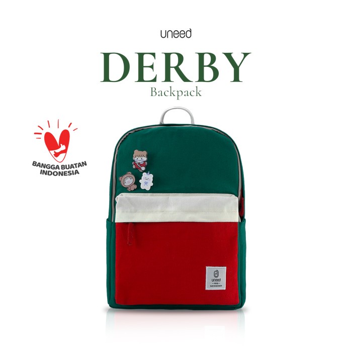 ✨Ready Uneed Tas Ransel Tas Laptop Derby Backpack - Unb124 Limited