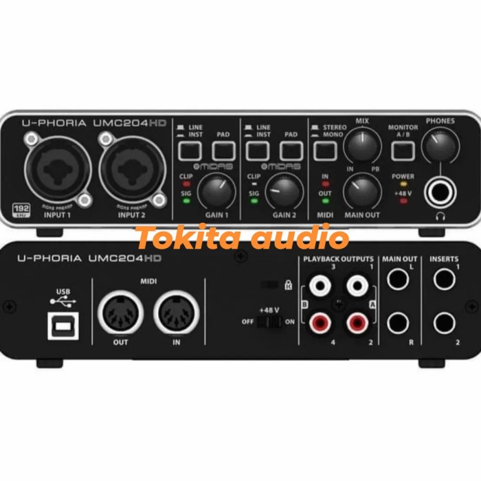 ✨Sale Behringer Umc204Hd Usb Interface Soundcard Behringer Umc 204 Hd Ori Terbatas