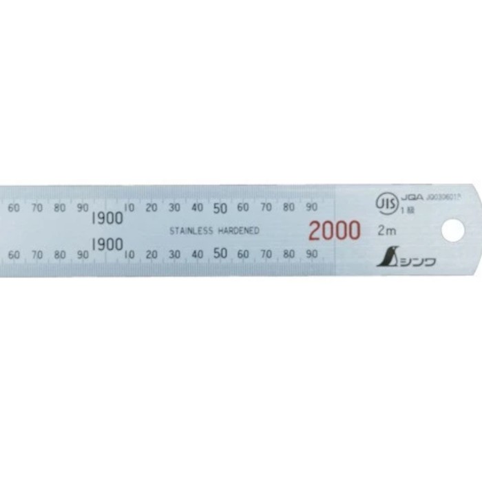

✨Sale Shinwa Stainless Steel Rulers Hard Chrome Finish 2000 Mm 13064 Terbatas