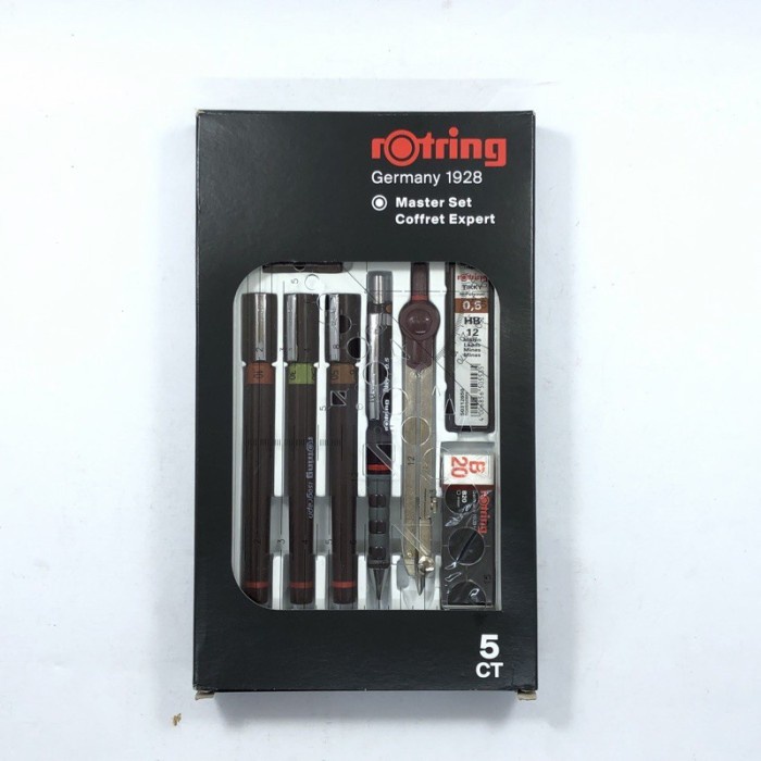 

✨Sale Rotring College Set Isograph Paket Mika Pulpen Pensil Jangka Penggaris Diskon