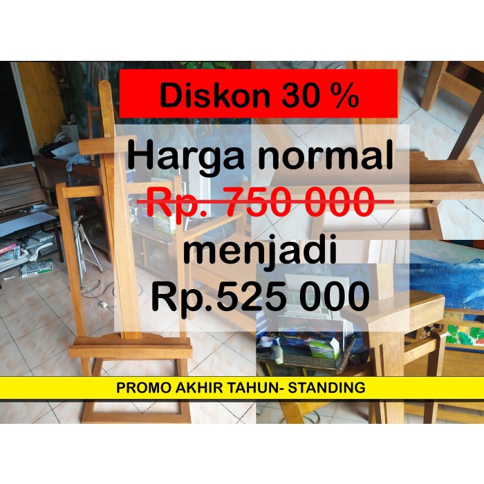 

✨Sale Bulan Diskon 30℅ Standing Lukis Diskon