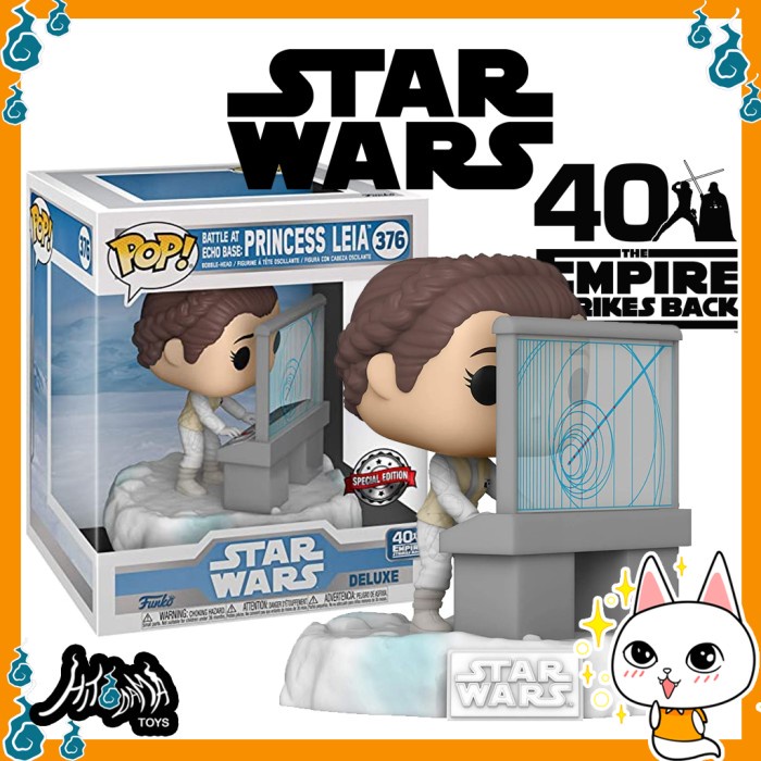 ✨New Ori Star Wars Empire Strikes Back - Princess Leia Deluxe Funko Pop Figure Limited