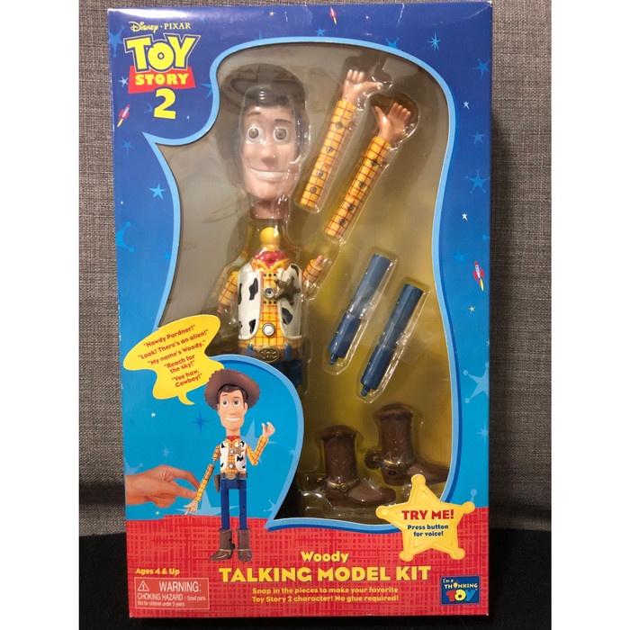 ✨New Ori Thinkway Toys Toy Story Woody Talking Model Kit Bisa Gojek