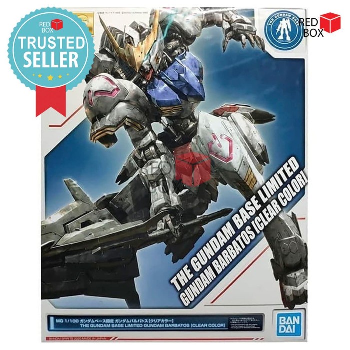 ✨New Mg Gundam Barbatos Clear Color The Gundam Base Limited Bandai Gunpla Berkualitas