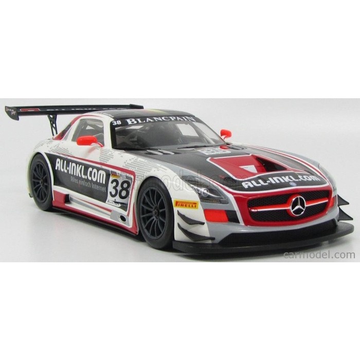 ✨New 1/18 Minichamps Mercedes Benz Sls Amg Gt3 Basseng Diecast Miniatur Berkualitas