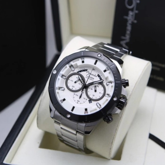 ✅Termurah Alexandre Christie Ac 6529 Silver Ac6529 Pria Original Terbaru