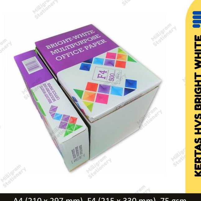 

Kertas HVS A4 F4 75 gr Bright White Multipurpose Office Paper/ Dus |Top|Best