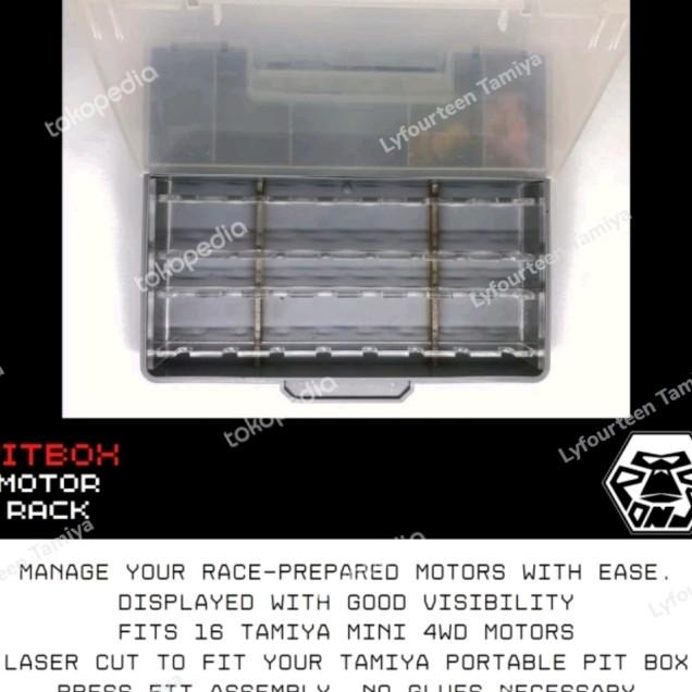 Sekat Akrilik Dinamo Pit Box Tamiya