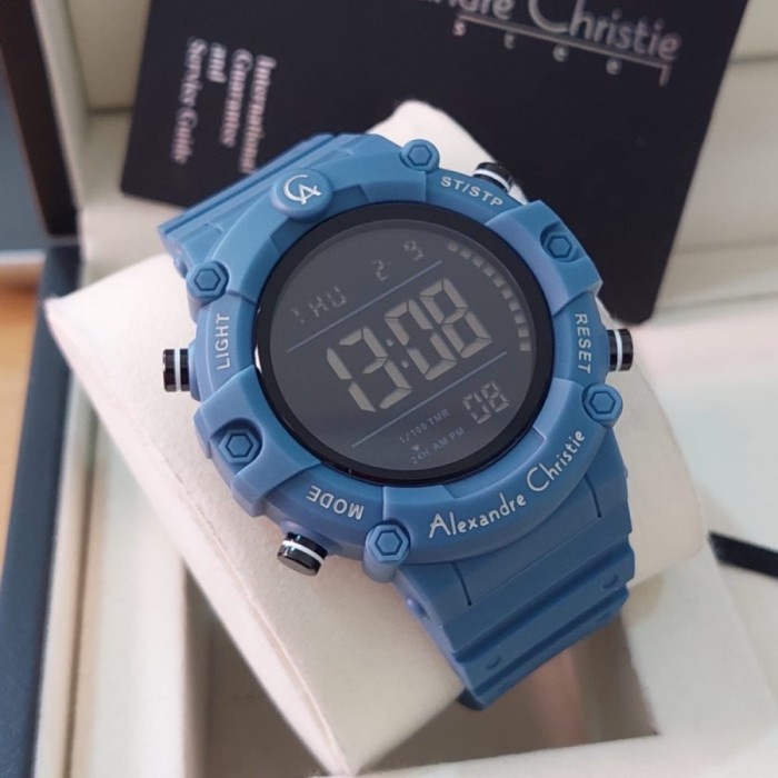 ✅Sale Jam Tangan Pria Alexandre Christie Ac 9386 Mh Original Soft Blue Bisa Sameday